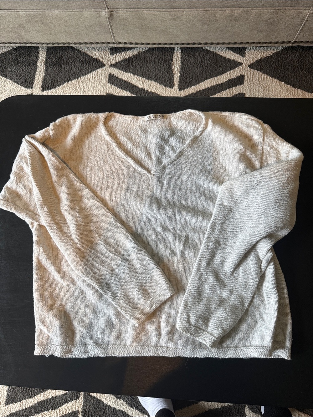 AVALIN Women's Cream V-Neck Sweater